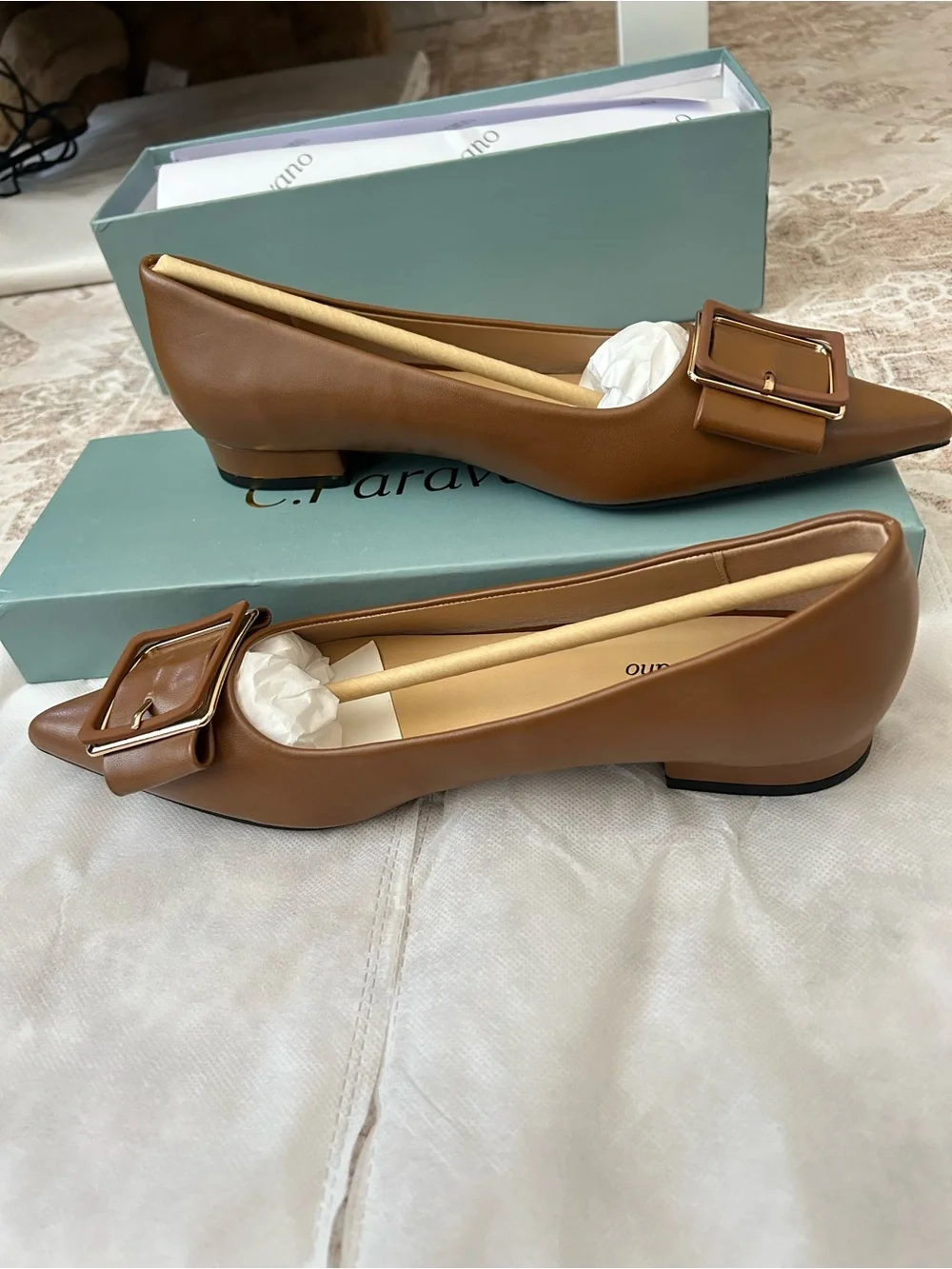C.Paravano brown pointed